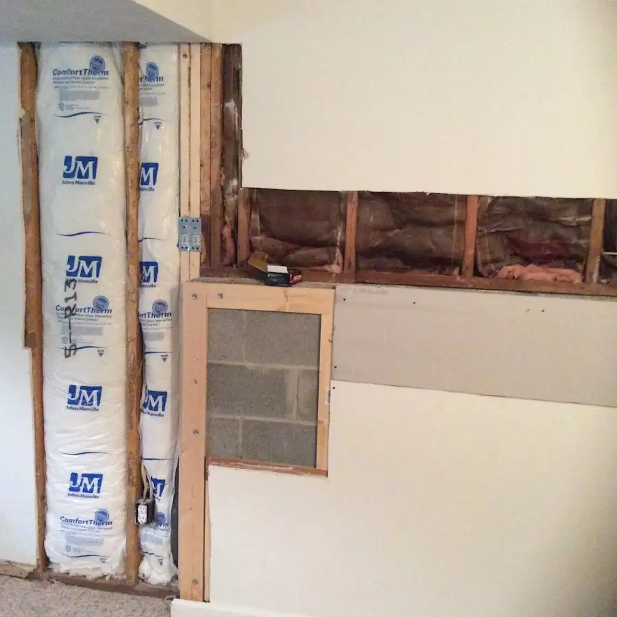 Wall insulation replacement during Contents Cleaning & Restoration in East Wenatchee
